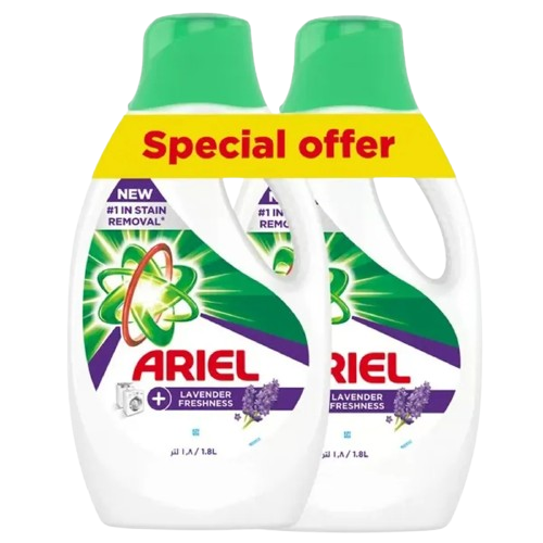 جل غسيل اريال انتعاش الافندر 1.8 لتر 2 حبة